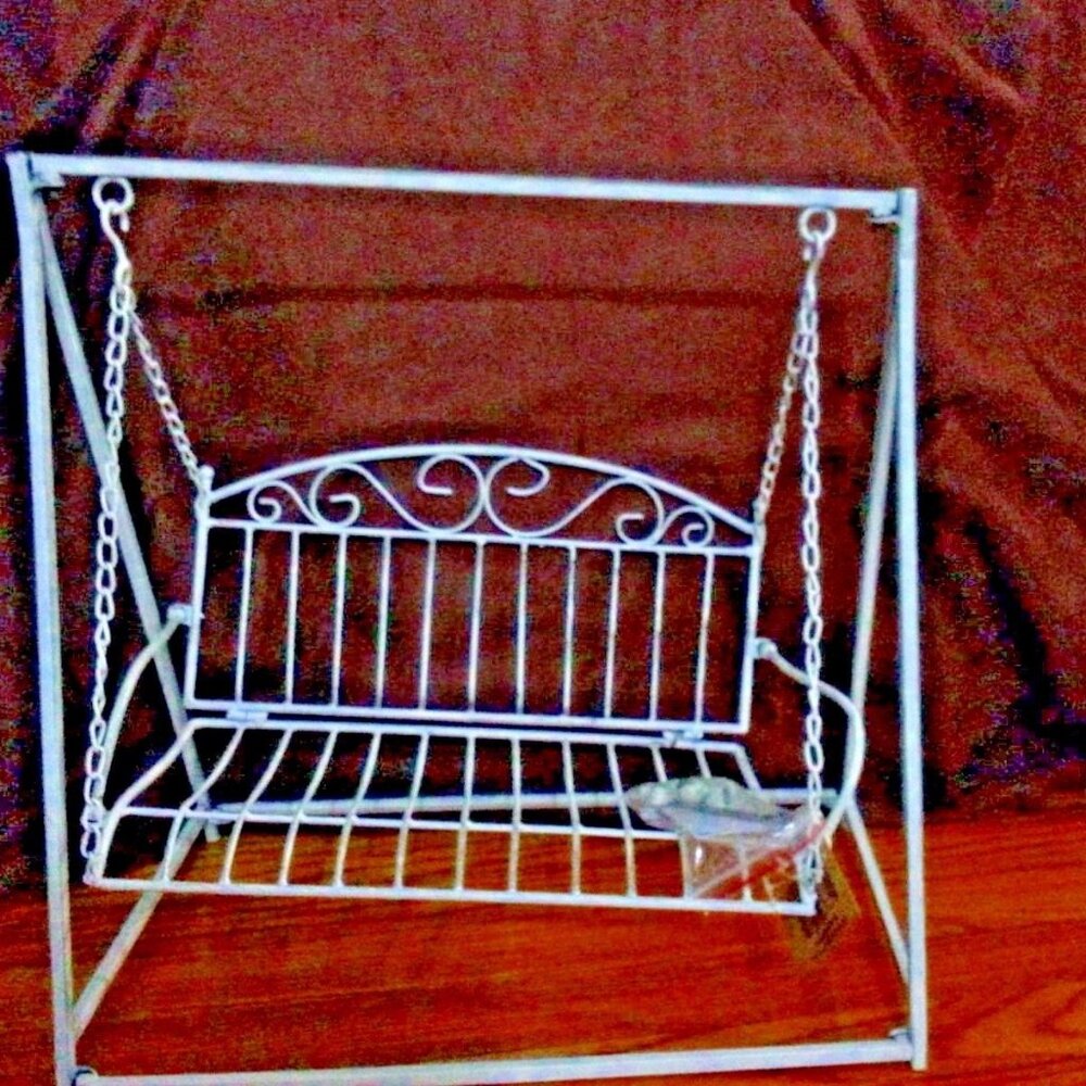 VTG Metal Doll Swing By HANNA'S Handiwork Collection gift to children/Home Decor - Picture 9 of 13